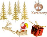Karácsonyi termékek Karácsonyi műanyag díszítések