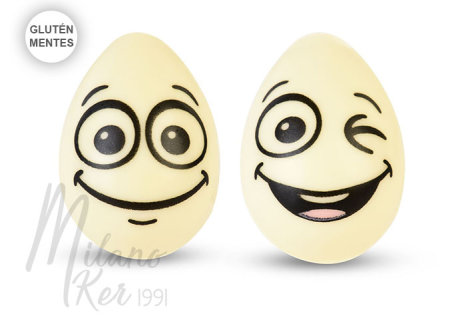 Fehércsokoládé tojások (3D),  64 db